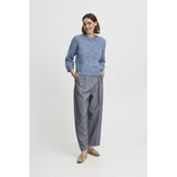 b.young B.YOUNG dam stickad BYOMHU Knit Blue Horizon Melange