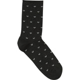 b.young B.YOUNG dam strumpor BAWLI Socks Black Heart Mix