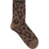 b.young B.YOUNG dam strumpor BAWLI 3-PACK Socks Copper Leopard Mix