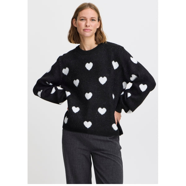 b.young B.YOUNG dam sweatshirt BXMINYA Knit Off White Mix