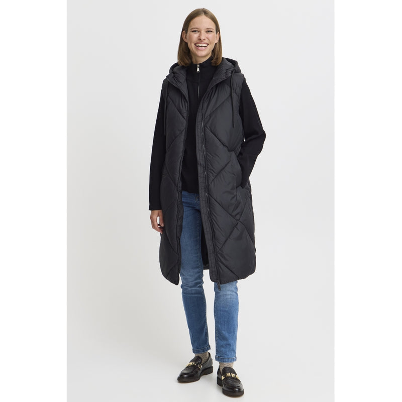 b.young B.YOUNG dam väst BYBOMINA Vest Black