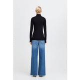 b.young B.YOUNG kvinnas rullkrage PAMILA Blouse Black