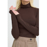 b.young B.YOUNG kvinnas rullkrage PAMILA Blouse Java