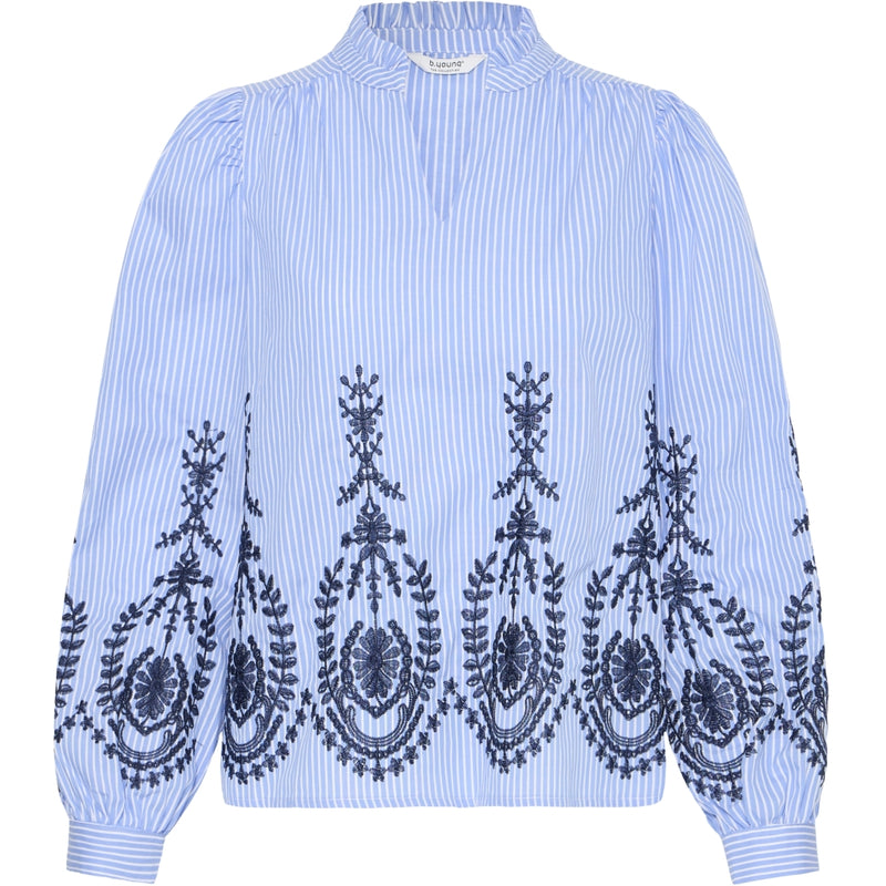 b.young B.Young dam blus BYXFAUSTA Blouse light blue mix