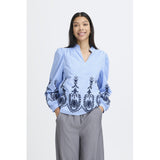 b.young B.Young dam blus BYXFAUSTA Blouse light blue mix