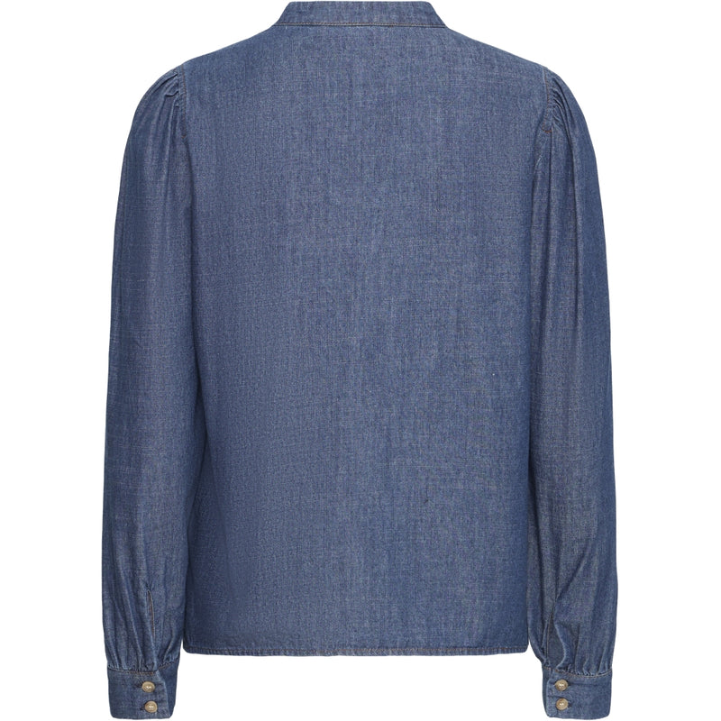 b.young B.Young dam blus BYXKANTI Blouse Mid Blue Denim