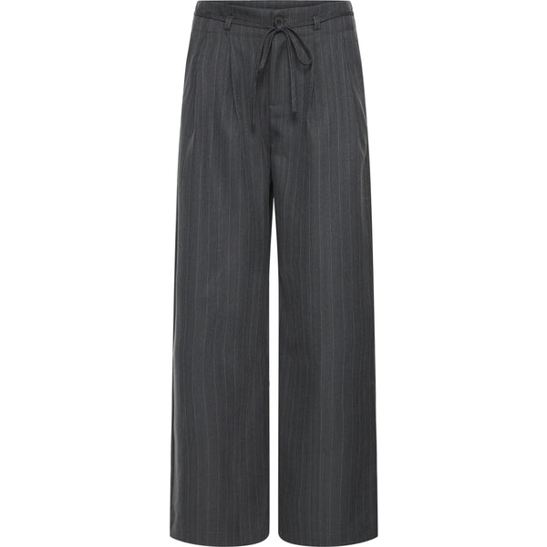 b.young B.Young dam byxor BYXDAYO Pant dark grey stripes