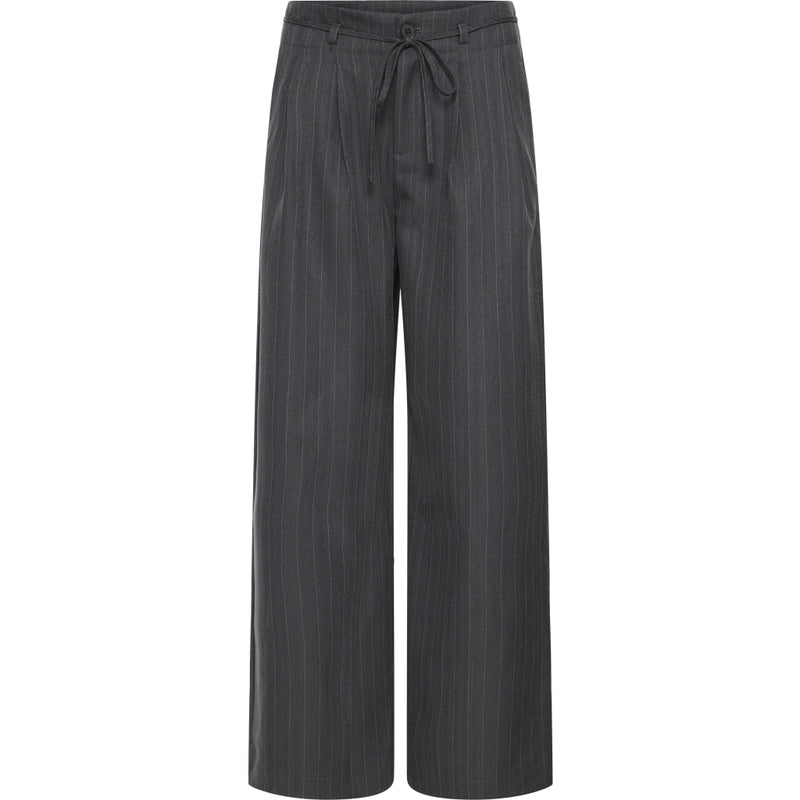 b.young B.Young dam byxor BYXDAYO Pant dark grey stripes