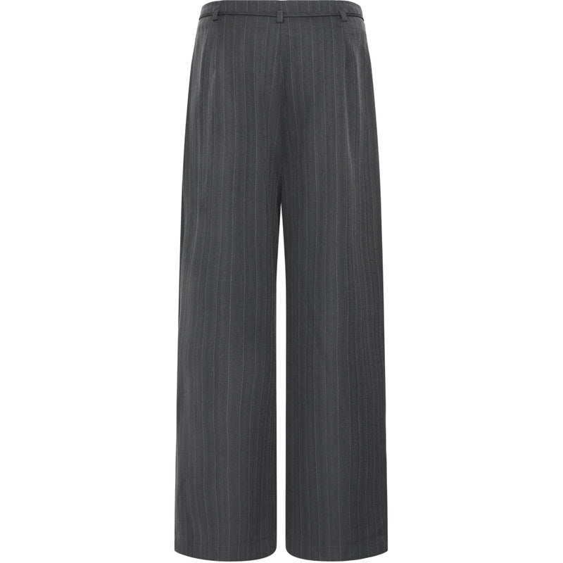 b.young B.Young dam byxor BYXDAYO Pant dark grey stripes