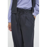 b.young B.Young dam byxor BYXDAYO Pant dark grey stripes