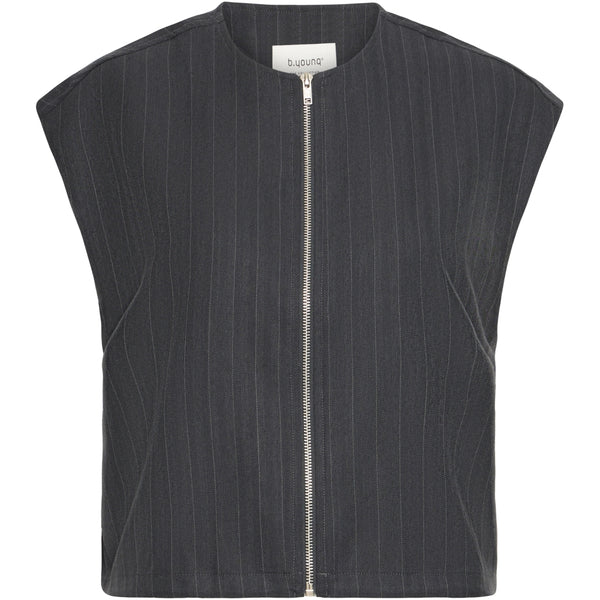 b.young B.Young dam väst BYXDAYO Vest dark grey pinstripes
