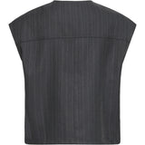 b.young B.Young dam väst BYXDAYO Vest dark grey pinstripes