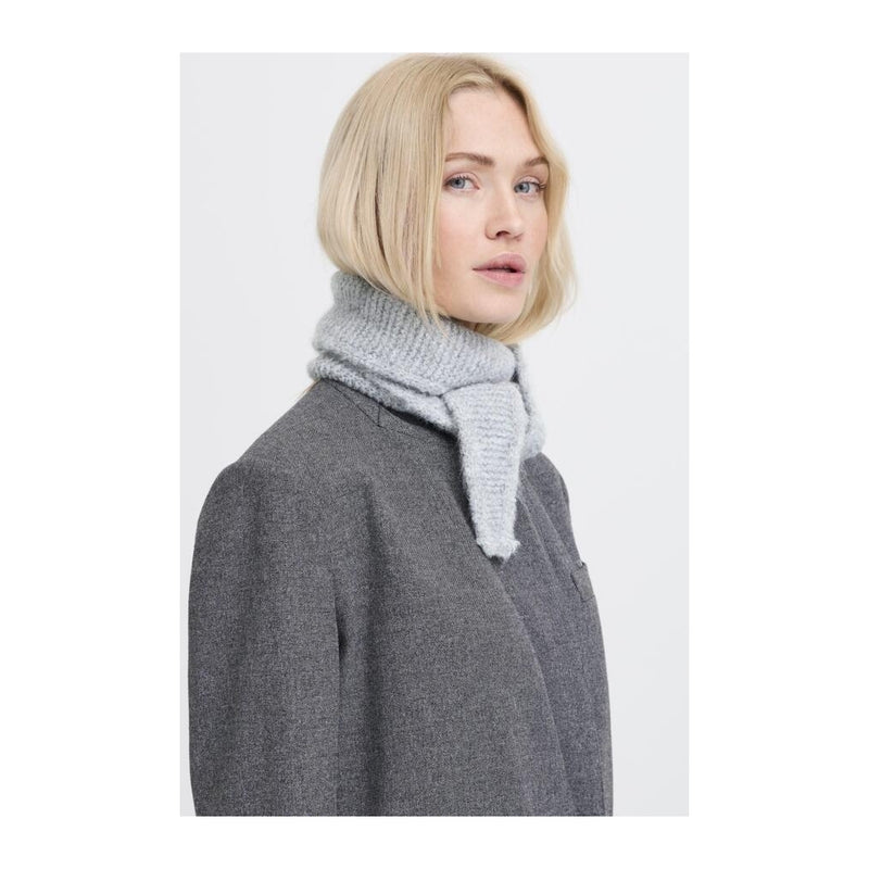 b.young B.Young dame tørklæde BYVALMA Scarf Light Grey Melange
