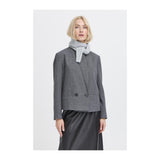 b.young B.Young dame tørklæde BYVALMA Scarf Light Grey Melange
