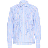 b.young B.young dam skjorta BYXJISOO Shirt Light Blue Stripe