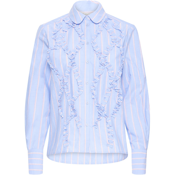 b.young B.young dam skjorta BYXJISOO Shirt Light Blue Stripe