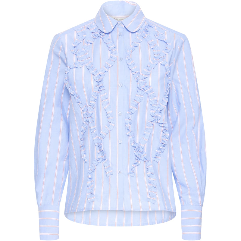 b.young B.young dam skjorta BYXJISOO Shirt Light Blue Stripe