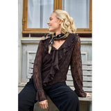 Black Colour BLACK COLOUR dam blus BCAISHA Blouse Coffee