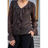 Black Colour BLACK COLOUR dam blus BCAISHA Blouse Coffee