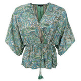 Black Colour BLACK COLOUR dam blus BCLUNA Blouse Sea Green
