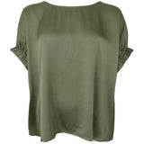 Black Colour BLACK COLOUR dam blus BCMABEL Blouse Army