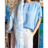 Black Colour BLACK COLOUR dam blus BCMABEL Blouse Dust blue