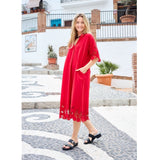 Black Colour BLACK COLOUR dam klänning BCMADICKEN Dress Red