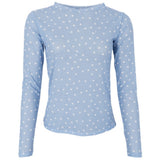Black Colour BLACK COLOUR dam nät BCANNIE Blouse Lt. Blue Dot