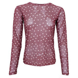 Black Colour BLACK COLOUR dam nät BCANNIE Blouse Plum Dot