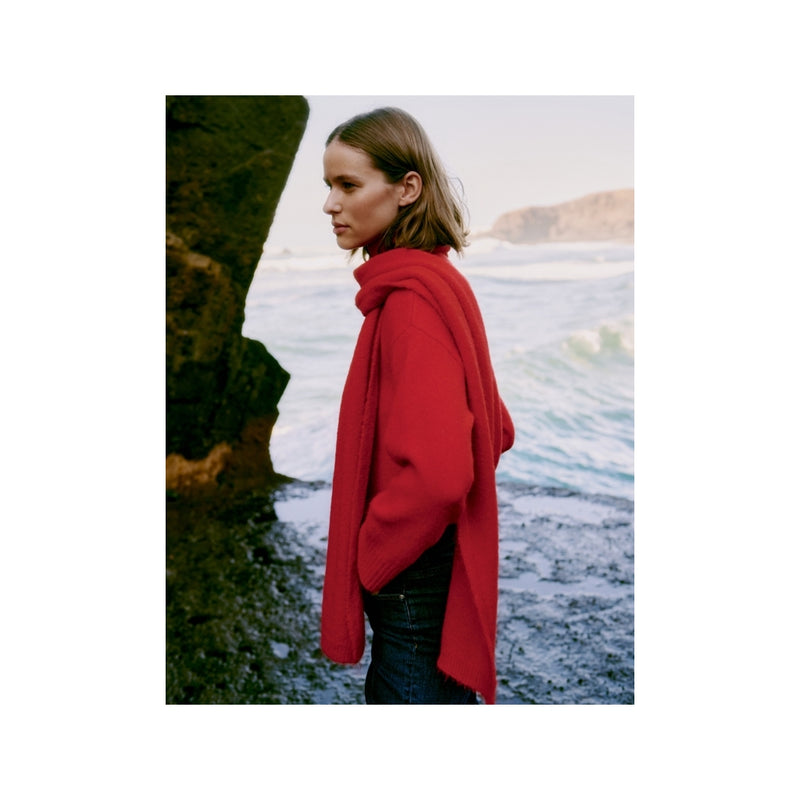 b.young BYOLMA TURTLENECK  Barbados Cherry