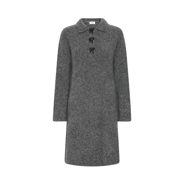 b.young BYOMEA POLO DRESS Dress Dark grey melange