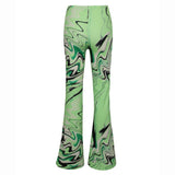 Rosemunde Barbara Kristoffersen byxor BK135 Pant green animal print