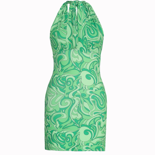 Rosemunde Barbara Kristoffersen klänning BK087 Dress portobello green print