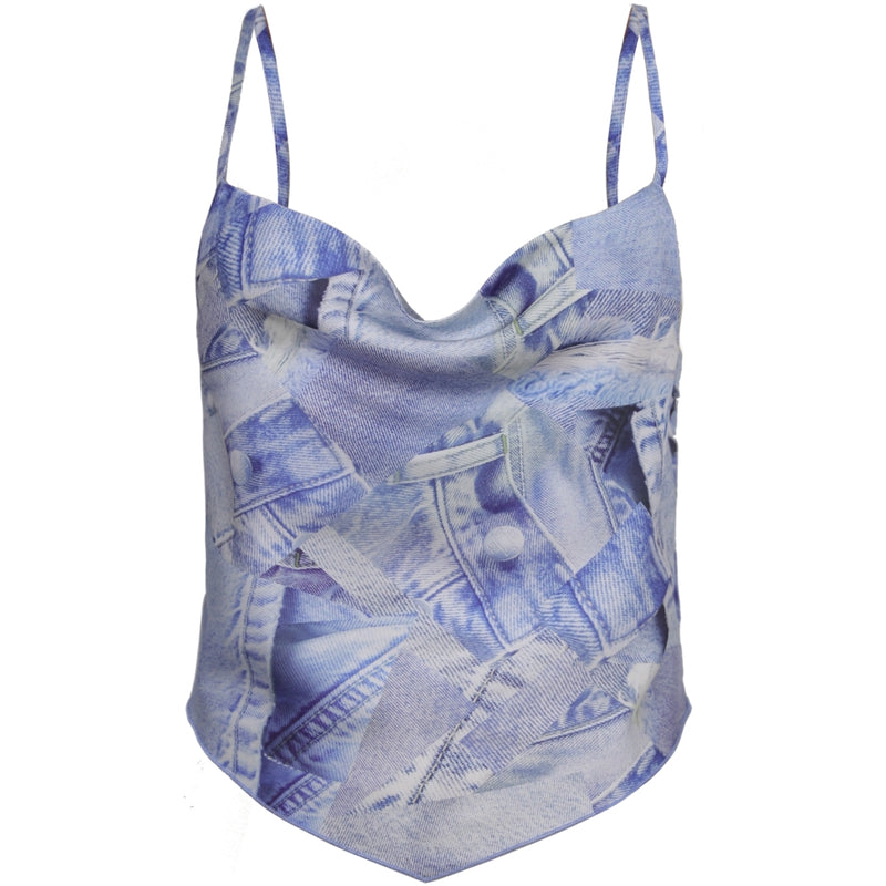 Rosemunde Barbara Kristoffersen top BK129 Top denim print