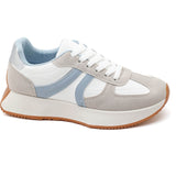 SHOES Begonia dam sneakers 9013 Shoes Beige/blue