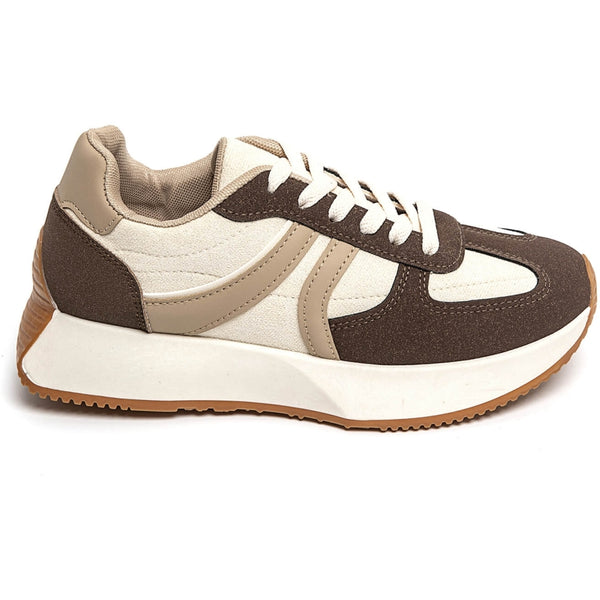 SHOES Begonia dam sneakers 9013 Shoes Coffee