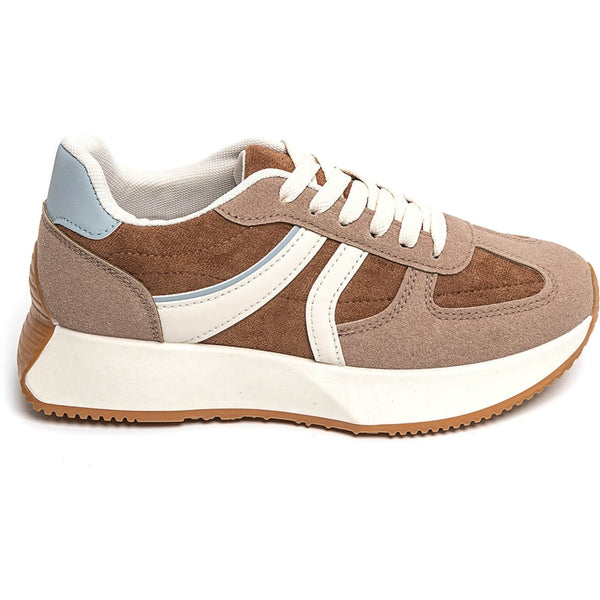 SHOES Begonia dam sneakers 9013 Shoes Khaki