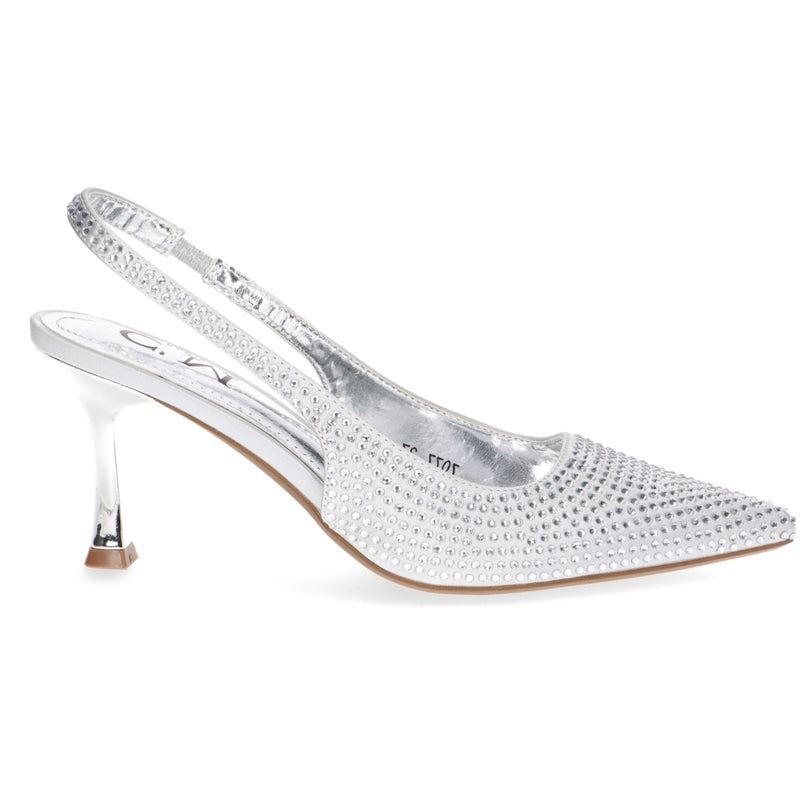 SHOES Blanche dam klackskor 7077 Shoes Silver