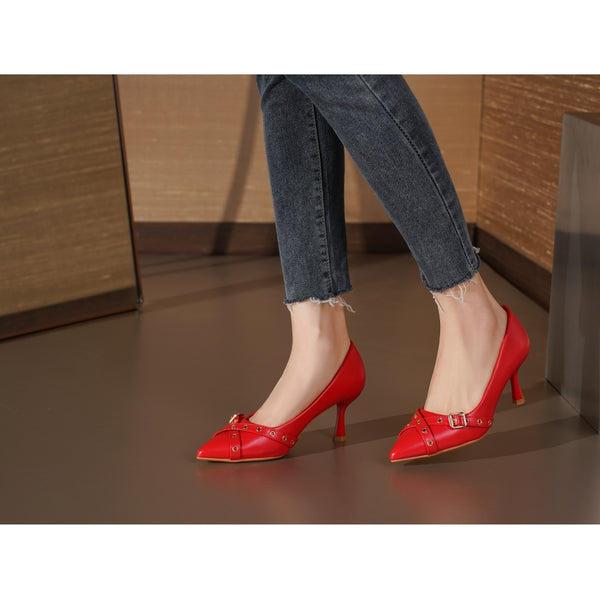 SHOES Brigitte dame sko 77-546 Shoes Red