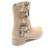 SHOES Celine Dam bikerboots 9635A Shoes Beige