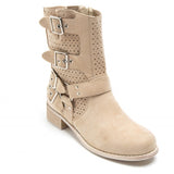 SHOES Celine Dam bikerboots 9635A Shoes Beige