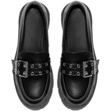 SHOES Cleo dam loafers 77-652 Shoes Black