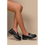 SHOES Cleo dam loafers 77-652 Shoes Black