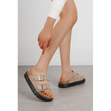 SHOES Crystal dam sandaler 2162 Shoes Taupe