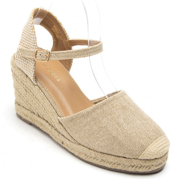 SHOES Dam plateau skor 5892 Shoes Beige