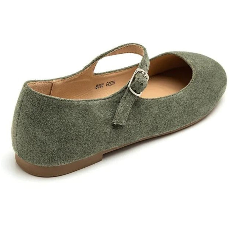 SHOES Sisse dam ballerina 8090 Restudsalg Green