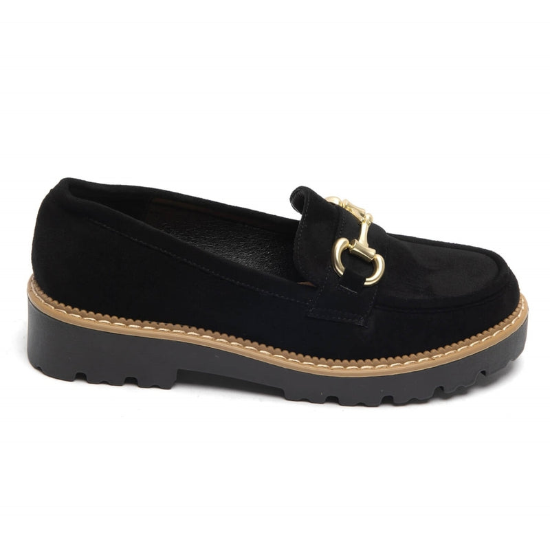 SHOES Dame loafers 1801 Shoes Black
