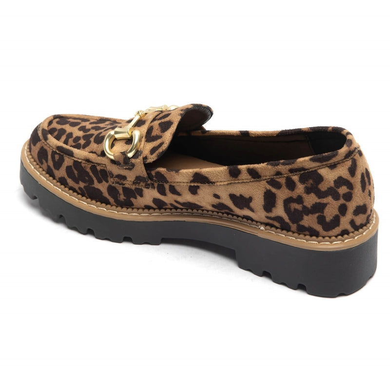 SHOES Dame loafers 1801 Shoes Leopard
