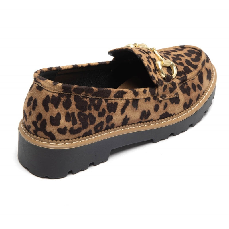 SHOES Dame loafers 1801 Shoes Leopard