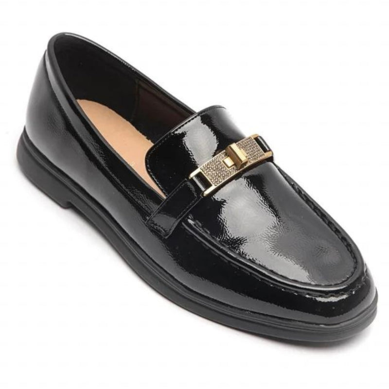 SHOES Dame loafers 6677-1 Shoes Black